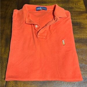 Ralph Lauren Men's Polo Shirt in Bold Orange